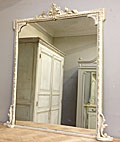 late victorian painted overmantle mirror
